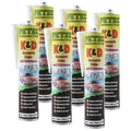 Produktbild: 6x 310ml PETEC 94530 K&D Karosseriekleber Dichtmasse Klebemasse WEISS