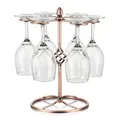 Produktbild: Freistehend Gläserhalter, Retro Weinglas Rack, Metall Gläserhalterung, mit 6 ...
