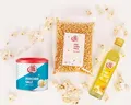 Produktbild: Popcornloop ® Zutaten Set mit Mushroom Mais je 1kg, Popcornsalz Butterstly300g und Popcornöl 250ml mit Butteraroma, für Popcorn Zuhause Partyset Popcornset für Popcornmaschine und Kinopopcorn