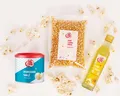 Produktbild: Zutaten Set mit Mais 500g Popcornzucker Vanille 300g Popcornöl 250ml für Popc...