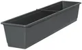 Produktbild: Geli Blumenkasten Standard mit Holzstruktur 80 cm anthrazit
