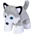 Produktbild: Wild Republic Hug'ems Plüschtier, Kuscheltier, Hund Husky 18cm - Grau/Weiß