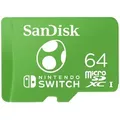 Produktbild: SANDISK Nintendo Switch R100/W90 microSDXC     64GB, UHS-I U3, Class 10, Yoshi