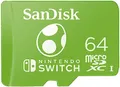 Produktbild: SanDisk microSDXC UHS-I Speicherkarte für Nintendo Switch Yoshi Edition 64 GB (U3, Class 10, 100 MB/s Übertragung, mehr Platz für Spiele)