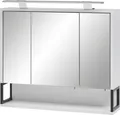 Produktbild: Schildmeyer Spiegelschrank Limone Breite 70 cm, 3-türig, LED-Beleuchtung, Schalter-/Steckdosenbox