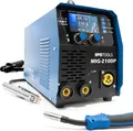 Produktbild: IPOTOOLS 210DP Synergic MIG MAG Schweißgerät Schutzgas PULS Inverter IGBT LCD