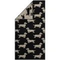 Produktbild: Cawö Handtücher Dogs schwarz beige Duschtuch 80x150 cm - schwarz;beige
