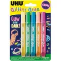 Produktbild: UHU - Glitzerkleber Stk.5 Glow Vertecchi Rom