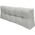 Produktbild: Beautissu ECO Elements Palettenkissen Rücken 120x40x10cm Hellgrau