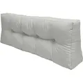 Produktbild: Palettenkissen Rückenkissen Eco Elements Hellgrau, 120x40x10 Cm - Beautissu
