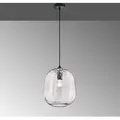 Produktbild: Fischer&honsel - Pendelleuchte Esstischlampe Hängeleuchte Glas Grau Transparent Esszimmerleuchte