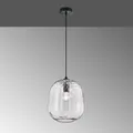 Produktbild: Fischer & Honsel Bretagne Pendel Hänge Leuchte Lampe Modern E27 Glas Schirm grau
