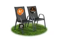 Produktbild: Albatros International Gartenstuhl Gartenstuhl KUBA stapelbar, 2er Set bequem belastbar Metall (mit robustem Metallgestell und hoher Belastbarkeit – Stapelstühle), mit robustem Metallgestell und hoher Belastbarkeit – Stapelstühle