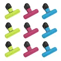 Produktbild: Lebensmittel-clips,9 Stück Kunststoff Tüten-Clips Verschluss Clips Chip Bag,Verschlussklemmen für Lebensmittelbeutel und Snacks Lagerung(3 Farben)