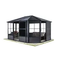 Produktbild: Sojag Pavillon Charleston 12x12, anthrazit, 384 x3 84 x 281 cm (L x B x H), Aluminium