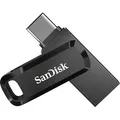 Produktbild: SanDisk Ultra Dual Drive Go - 64 GB - USB Type-A / USB Type-C - 3.2 Gen 1 (3.1 Gen 1) - 150 MB/s - Drehring - Schwarz