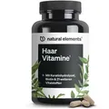 Produktbild: natural elements Haar Vitamine – 180 Kapseln mit Keratinhydrolysat, Biotin, Selen, Zink & mehr