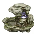 Produktbild: Zimmerbrunnen LED, Springbrunnen, Wasserspiel, Wasserfall Brunnen, Dekobrunnen