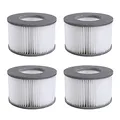 Produktbild: Mscomft Ersatzfilter für MSPA Whirlpoal Ersatz Filter Filterkartusche Wasserfilter,Filter für Whirlpoal, für heiße U-Boote und Spa, für aufblasbare Pools - Wasserfilter Modell ab 2020 (4pcs)
