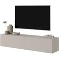 Produktbild: Selsey - Veldio - Tv-möbel 140 Cm Graubeige Mit Gefräster Front