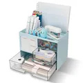 Produktbild: Schreibtisch-Organizer mit 3 Schubladen, multifunktionaler Stifthalter für Sc...