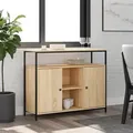 Produktbild: vidaXL Sideboard Sonoma-Eiche 100x35x80 cm Holzwerkstoff