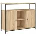 Produktbild: vidaXL Sideboard Sonoma-Eiche 100 x 35 x 80 cm Holzwerkstoff 835500