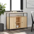 Produktbild: vidaXL Sideboard Sonoma-Eiche 100 x 35 x 80 cm Holzwerkstoff
