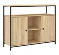 Produktbild: vidaXL Sideboard, Kommode Sonoma-Eiche 100x35x80 cm Holzwerkstoff