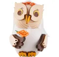 Produktbild: Kuhnert Dekofigur Mini-Eule Braut (7cm) von Drechslerei Kuhnert