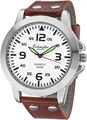 Produktbild: Eichmüller Herrenuhr RE1007 Weiss-braun Lederband 45 mm