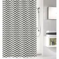 Produktbild: Kleine Wolke Duschvorhang Zack Schiefer, 180 x 200 cm Duschvorhänge