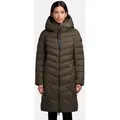 Produktbild: khujo Steppmantel Odana3-YM Gesteppter langer Wintermantel mit Kapuze grün M (38)