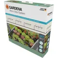 Produktbild: Gardena Micro-Drip-System Tropfbewässerung Hochbeet/Beet Set schwarz 81 -teilig