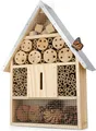 Produktbild: WILDLIFE HOME Großes Insektenhotel - Naturbelassen & Wetterfest, Insektenhaus aus Naturholz für Bienen, Wildbienen, Marienkäfer & Schmetterlinge, Bienenhotel & Nisthilfe zum Aufhängen