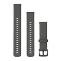Produktbild: Garmin Schnellwechsel-armbänder, Silikon kieselgrau/schiefergrau 18 mm