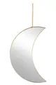 Produktbild: Dekospiegel MOND, 12 x 29 cm, Goldgelb, Metall, Halbmondform, mit Aufhängung zur Wandmontage