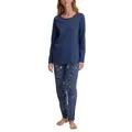 Produktbild: Calida Mystic Nights Pyjamas Marine Baumwolle X-Small Damen