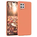 Produktbild: EAZY CASE - Silikonhülle für Galaxy A42 5G Hülle Silikon Case Orange weich stoßfeste Handyhülle Schutzhülle mit Kameraschutz Dünn Premium Schutz Cover TPU Phone Bumper in Pastell Hellorange Matt