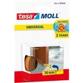 Produktbild: Tesa - Moll® Universal Türboden-schaumstoffdichtung - Zur Kälte- Und Wärme-isolierung - Zimmertürdichtung Zum Schutz Vor Zugluft, Staub Und Feuchtigkeit - 1 M X 38 Mm, Braun