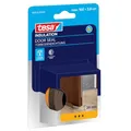 Produktbild: tesa INSULATION Türdichtung - selbstklebende Türboden-Schaumstoffdichtung - Zimmertürdichtung zum Schutz vor Kälte, Zugluft, Staub und Feuchtigkeit - Braun - 1 m x 38 mm