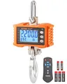 Produktbild: VEVOR Industrielle Hängewaage, 1000 kg, robuste digitale Kranwaage mit Fernbedienung, Lastenwaage, Gehäuse aus Aluminiumguss, hochpräzises LCD-Display für Bau, Fabrik, Bauernhof, Jagd, Orange