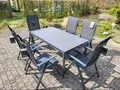 Produktbild: 6x Kettler Legato Curve Stühle + Gardissimo Alu-Tisch Gartenmöbel-Set
