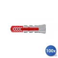 Produktbild: 100x Fischer Duopower Bi-Material Tassel Ohne Schraube E-100 6mm Grau