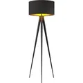 Produktbild: LindbyDreibein Tripod Stehlampe Benik 9621285 Modern in Schwarz aus Textil 1-flammig E27 Wohnzimmerleuchte