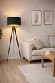 Produktbild: Lindby Stehleuchte Tripod E27 schwarz modern Wohnzimmer B-Ware