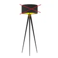 Produktbild: Lindby Stehlampe Leuchte Benik schwarz gold Tripod Textil 153cm SIEHE TEXT/FOTO