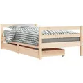 Produktbild: vidaXL Kinderbett mit Schubladen 80x160 cm Massivholz Kiefer 834444