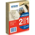 Produktbild: Epson Premium Glossy Photo Paper - 10x15cm - 2x 40 Blätter