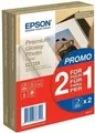 Produktbild: Epson Premium Glossy Photo Paper BOGOF - Glänzend - 100 x 150 mm - 255 g/m² - 40 Blatt Fotopapier (Packung mit 2)